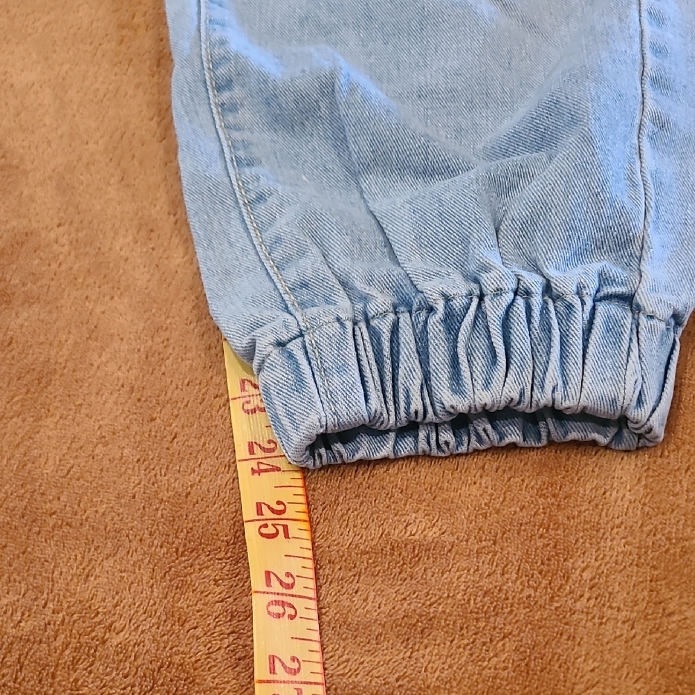 Light Blue Denim Jogger Pants - Picture 11 of 12
